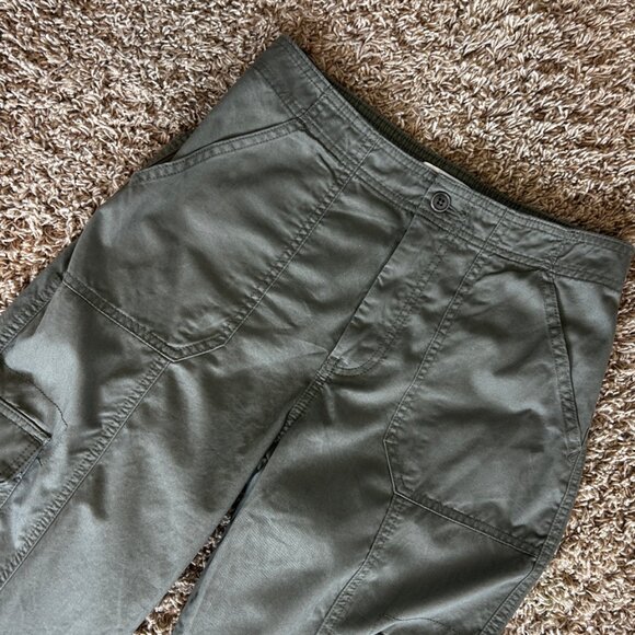 ABERCROMBIE & FITCH Women's Cargo Pants iSize 27/4 in Muted Basil - Picture 2 of 5